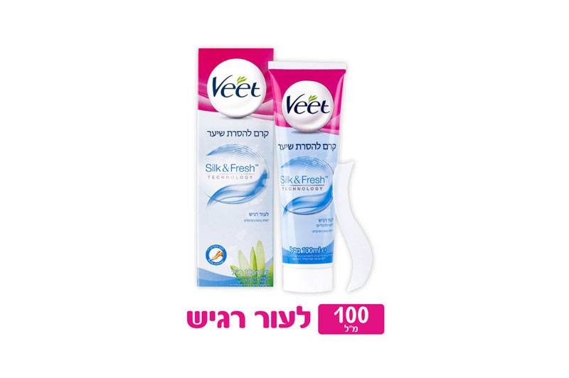 Veet קרם להסרת שיער לעור רגיש 100מ"ל