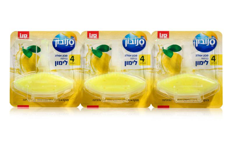 סנובון סבון לניקוי האסלה בניחוח לימון סנובון 3 יחידות